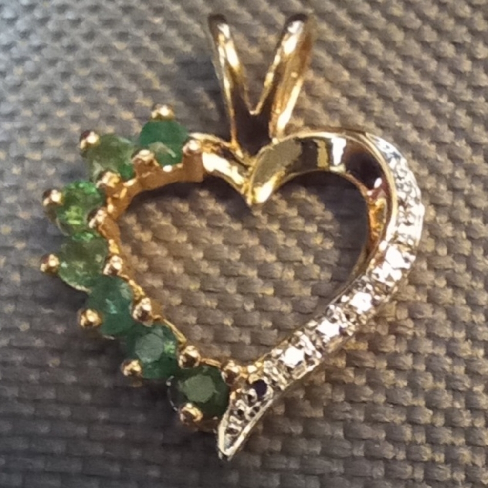 Gorjana Diamond Emerald Heart New